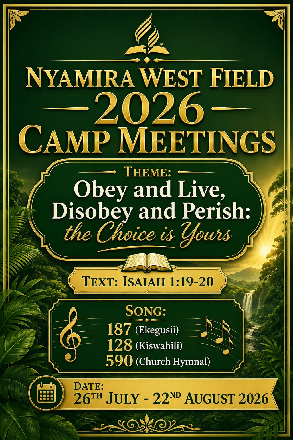 Nyamira West Field Camp Meetings Receive Unprecedented Publicity and Participation