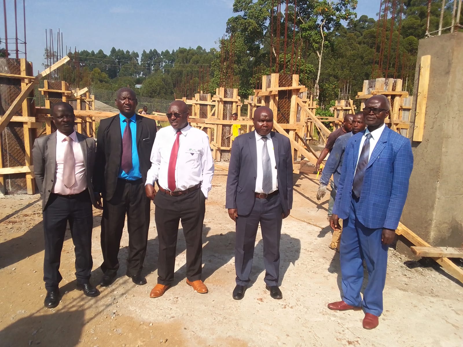 Nyamira West Field Leadership Visits Ongoing Hospital Construction Project